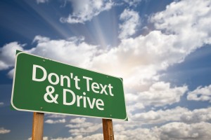 Texting and Driving Sign
