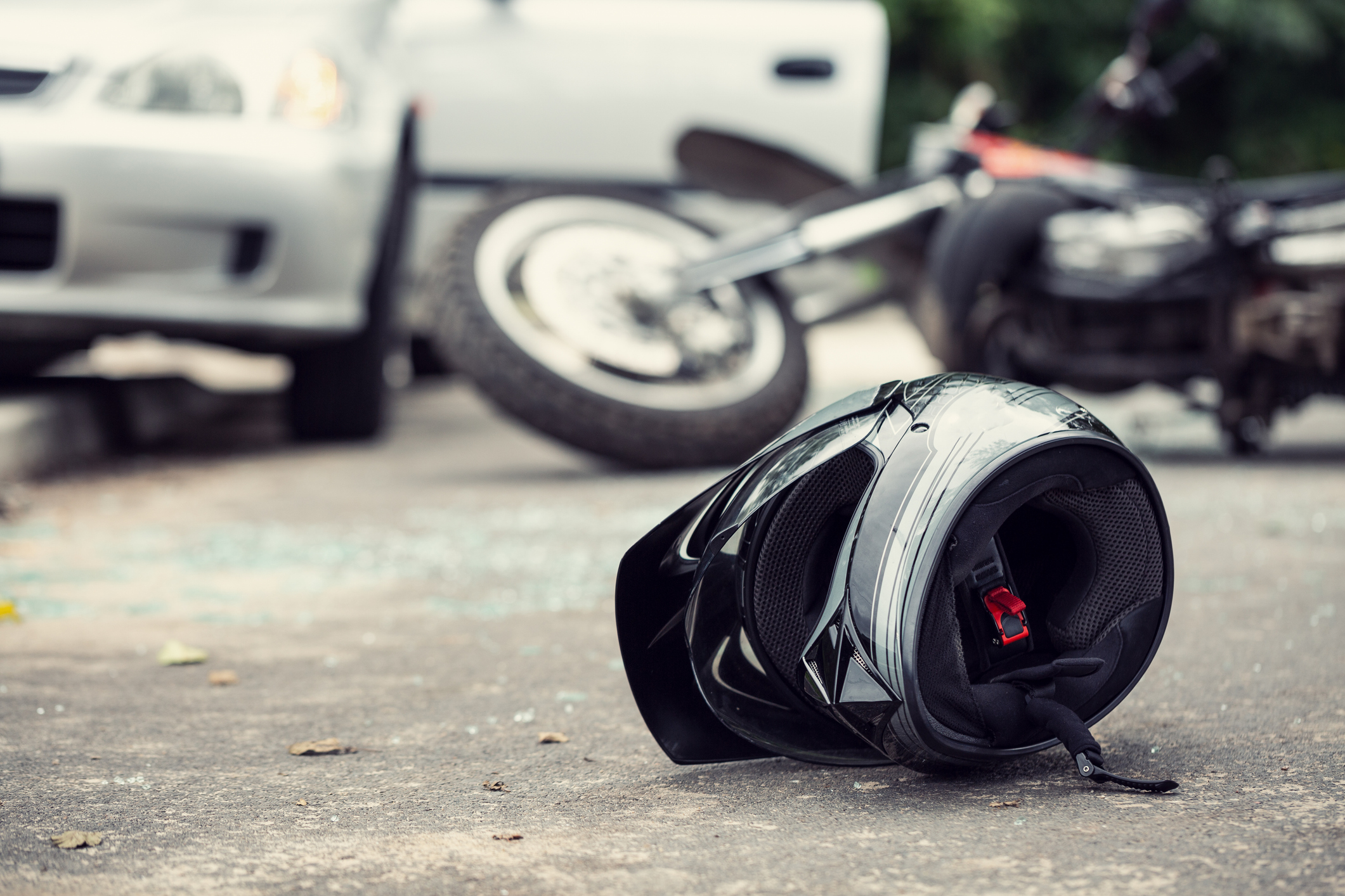 helmet of a driver