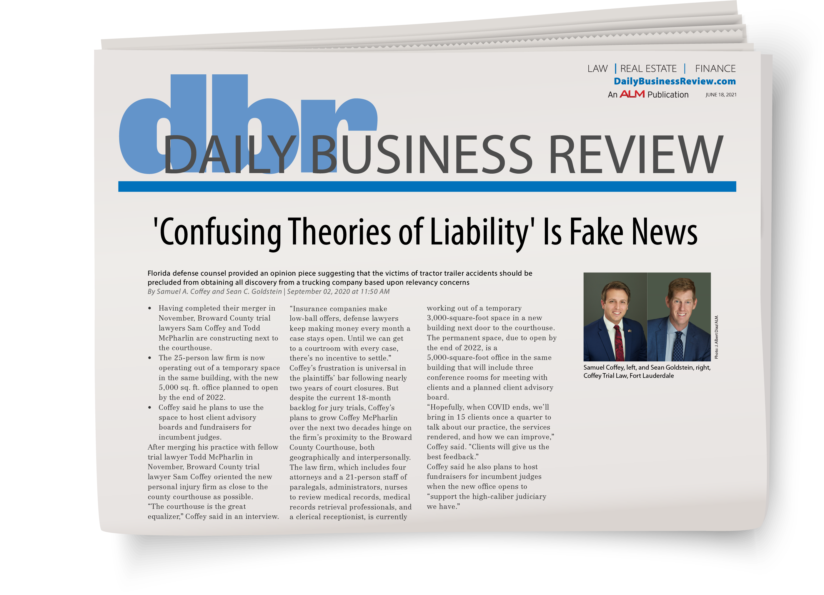 DBR Article on Liability